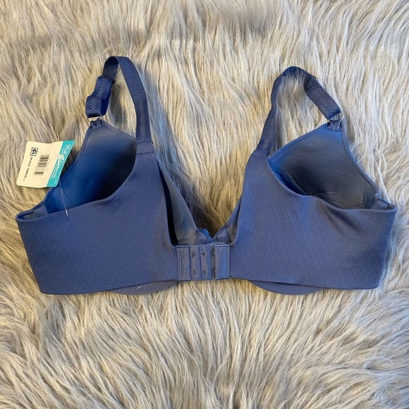 Radiant By Vanity Fair Bra Womens Size 36C Blue Underwire Thin Padding - Picture 4 of 7